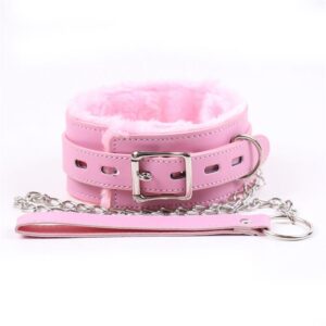 Collar con Correa Rosa Pastel 1 Collar con Correa Rosa Pastel - Erotiks | Tienda erótica online