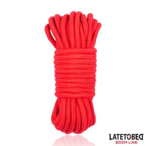 Cuerda Bondage de Algodón 5 m Roja 14 - Erotiks | Tienda erótica online