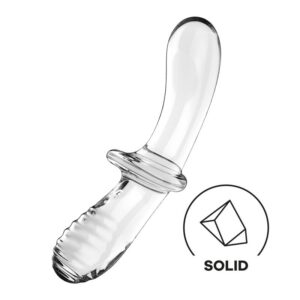 Estimulador de Cristal Double Crystal Hot and Cold Transparente 4 Dildo Nature 7 Silicona Líquida Natural - Erotiks | Tienda erótica online
