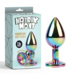 Rainbow Gem Plug Anal Multicolor con Joya Talla M