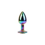 Rainbow Gem Plug Anal multicolor con Joya Talla S