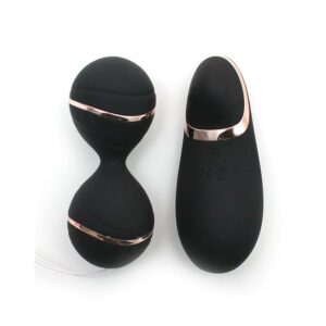 Bolas Kegel con Control Remoto y Estimulador Ibiza Negro 10 Garbo Bola Doble Kegel Silicona Púrpura - Erotiks | Tienda erótica online