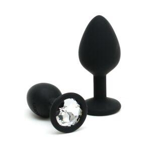 Set de 2 Plugs con Joya Berlin Negro 17 - Erotiks | Tienda erótica online