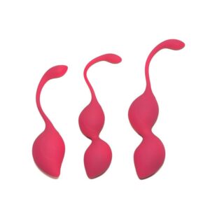 Set de 3 Bolas Kege Geneva Rosa 7 Lula Bolas Kegel Silicona Noir - Erotiks | Tienda erótica online