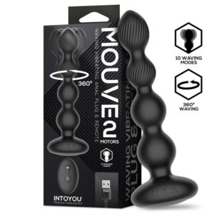 Mouve Plug Anal con Waving y Vibración con Control Remoto 2 Motores 17 - Erotiks | Tienda erótica online