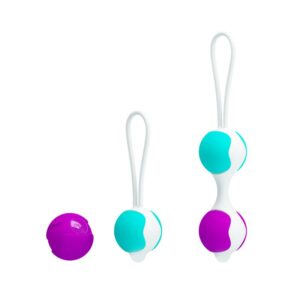 Bolas Kegel Orgasmic Balls Rosa y Azul 5 Beany Huevo Vibrador y Entrenador Suelo Pélvico con Empuje - Erotiks | Tienda erótica online