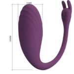 Catalina Huevo Vibrador con APP Púrpura