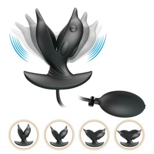 Hanson Plug Anal Inflable con Vibración 9 Baile Plug Anal Color Púrpura - Erotiks | Tienda erótica online