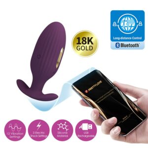 Jefferson Plug Anal con Vibración y Electroshock con APP - Erotiks | Tienda erótica online