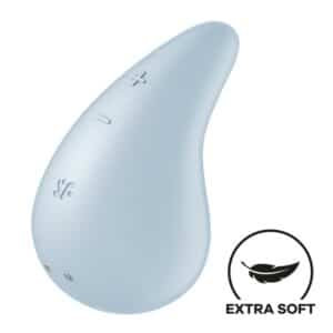 Dew Drop Azul 8 Estimulador Caress Vibración y Rotación Light blue - Erotiks | Tienda erótica online
