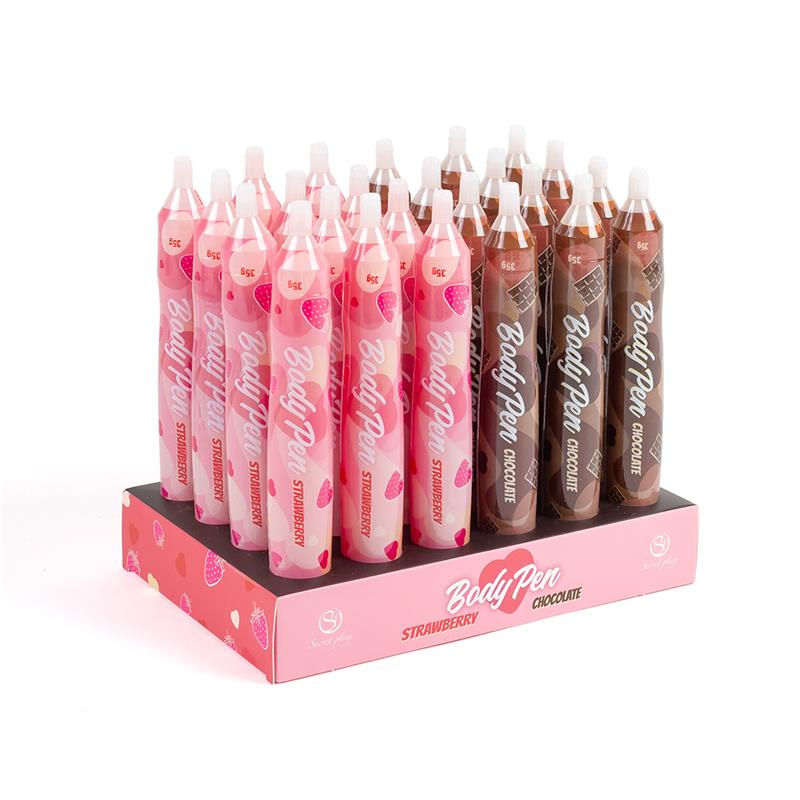 Body Pen Display con 24 units – 12 Fresa + 12 Chocolate