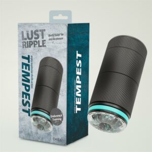 Tempest Masturbador Manual Negro 10 Torky Masturbador con Rotación Compresión con App - Erotiks | Tienda erótica online