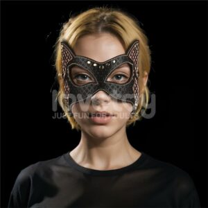 Rebellion Reign Máscara de Gato 4 Lilith Máscara de Incógnito Abertura en la Boca y Ojos Color Negro - Erotiks | Tienda erótica online