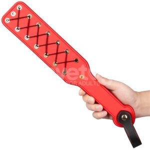 Rebellion Reign Pala con Cuerdas 15 3 Fusta de Metal Dorado 45 cm - Erotiks | Tienda erótica online