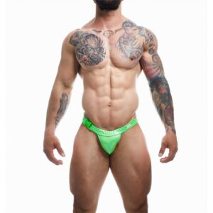 C4M32 Calzoncillo / Bañador Emerald Verde 2 Panty Masculino de Cuero Talla Única - Erotiks | Tienda erótica online