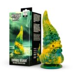 Dildo Tentacle Delight Verde y Amarillo 22.4 cm – 8.8