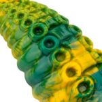 Dildo Tentacle Delight Verde y Amarillo 22.4 cm – 8.8