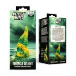 Dildo Tentacle Delight Verde y Amarillo 22.4 cm – 8.8