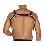 H4RNESS05 Arnés de Pecho Neon MultiColor Talla Única
