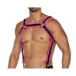 H4RNESS05 Arnés de Pecho Neon Rosa Talla Única