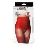 Liguero Ancho con Tanga Rojos