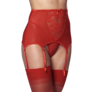 Liguero Ancho con Tanga Rojos 9 Loventy Liguero S/M - Erotiks | Tienda erótica online