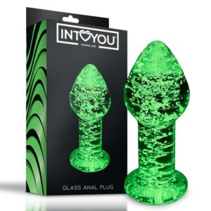 Plug Anal de Cristal que Brilla en la Oscuridad 16 - Erotiks | Tienda erótica online