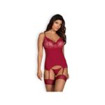 Rosalyne Corset y Tanga Rojo
