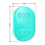 Surprise Box Huevo Vibrador y Pinzas para Pezones con Electro Estimulación Azul