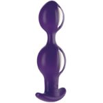 B Balls Duo Plug Anal con Peso White/Dark Violet