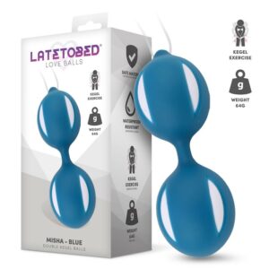Misha Bola Kegel Doble con Peso Interno 8 Lula Bolas Kegel Silicona Noir - Erotiks | Tienda erótica online