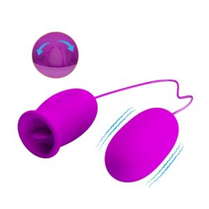 Daisy Huevo Vibrador y Estimulador con Lengua 4 Huevo Vibrador con APP Palpitation USB - Erotiks | Tienda erótica online