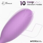 Logan Huevo Vibrador con APP Unibody Púrpura