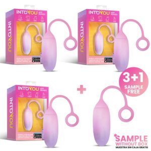 Pack 3 + Muestra Huevo con APP Silicona Doble Capa Azul/Rosa