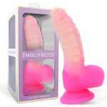 Scalidor Dildo Unicorn Brilla en la Oscuridad Silicona Líquida 18 cm