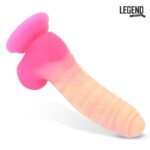Scalidor Dildo Unicorn Brilla en la Oscuridad Silicona Líquida 18 cm