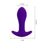 Estimulador Anal con Vibración Púrpura