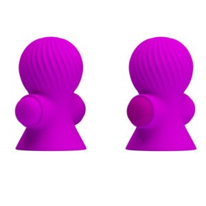 Funda para los Pezones con Vibración Rosa 10 Climax-Her Vibrador y Estimulador con 2 Cabezales - Erotiks | Tienda erótica online