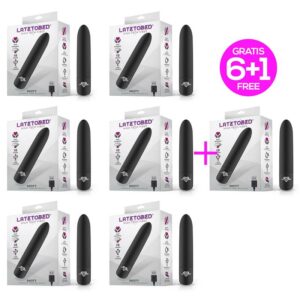 Pack 6 +1 Shoty Bala Vibradora USB 10 Velocidades Potente Motor Negro 8 Bala Vibradora 10 Funciones Azul - Erotiks | Tienda erótica online