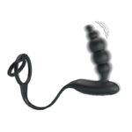 Plug Anal con Anillo para el Pene con Vibración