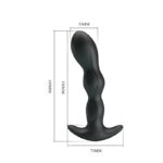 Yale Plug Anal con Vibración Negro