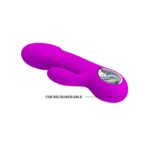 Vibrador Ansel USB Silicona Purpura