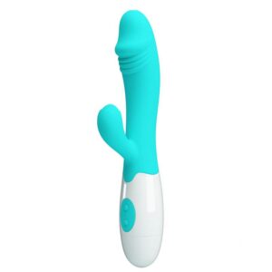 Vibrador Snappy 30 funciones Azul 8 Torky Masturbador con Rotación Compresión con App - Erotiks | Tienda erótica online