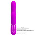 Mariana Vibrador 4en1 Silicona Fucsia