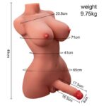 Hermosa Lady Boy Torso con Vibración y Thrusting 9.75 kg