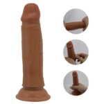 Quentin Dildo con Piel Deslizante-Retractil 18.4 cm