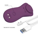 Mane Vibrador de Braguita con App Púrpura