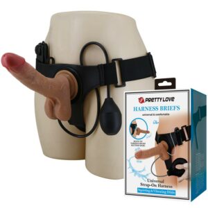Oher Arnés con Dildo con vibración y Función Squirt 8 Arnés con Dildo Hueco Jessica 18 cm - Erotiks | Tienda erótica online
