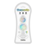 Gemoria Plug Anal de Silicona con Centro de Cristal Multicolor
