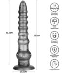 Vibrax Slider Dildo Anal con Vibración King Sized 12.5